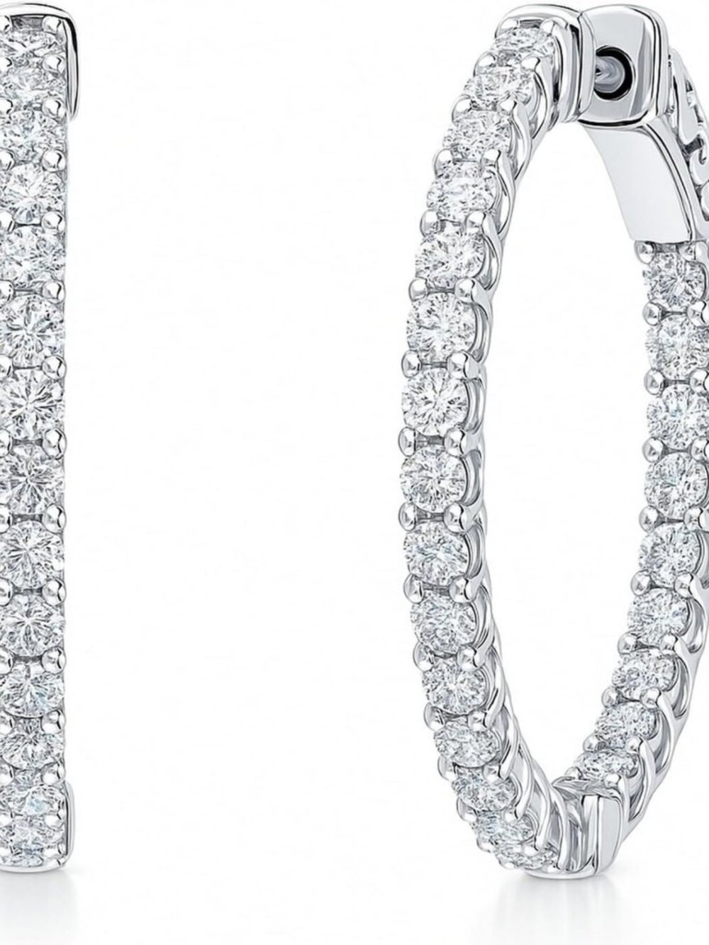 Trendy Minimalist Sterling Silver Gold Flashed CZ Hoop Earrings for Women